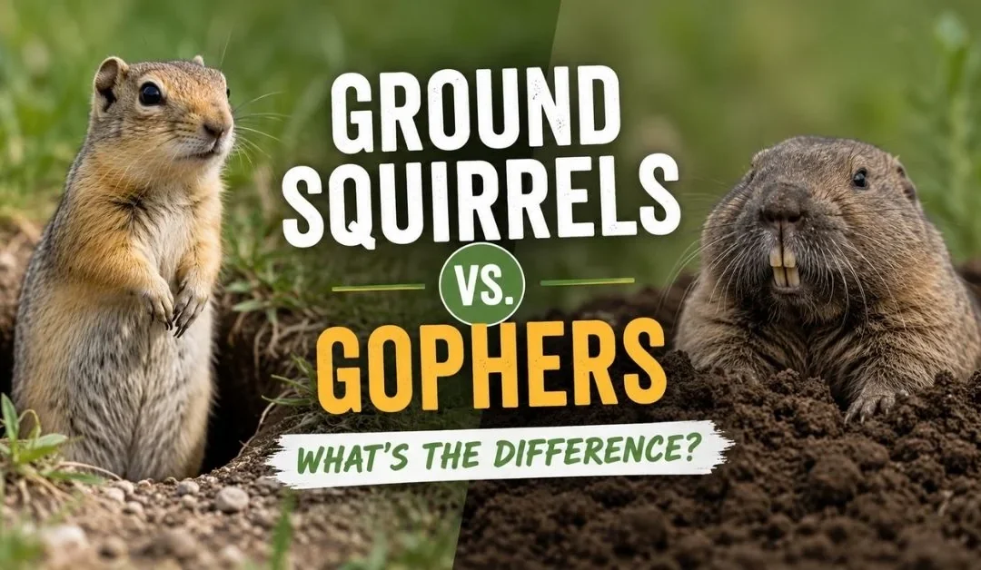 Ground Squirrels vs. Gophers, What’s the Difference